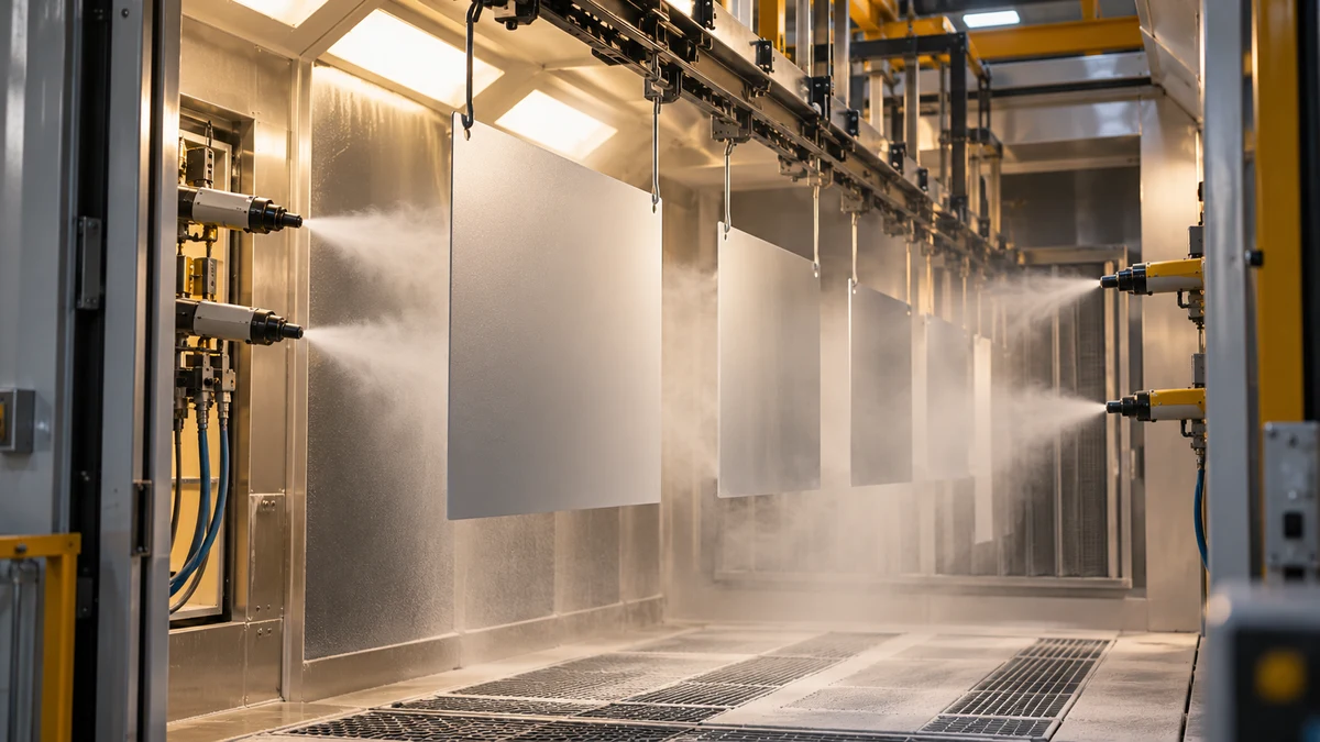 Industrial powder coating