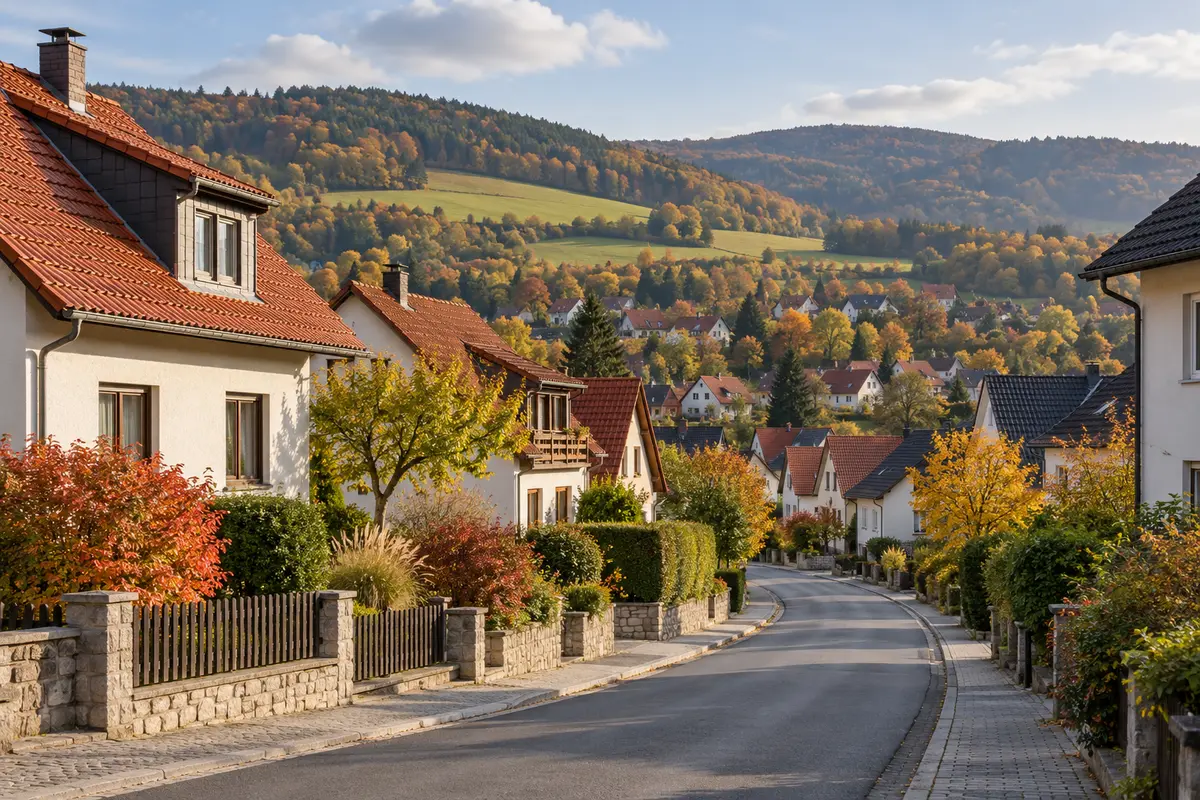 German residential landscape