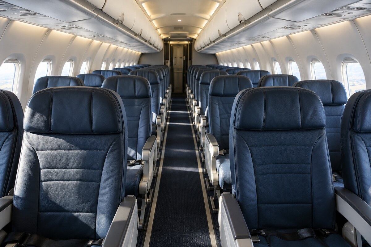 Illustrative regional jet cabin Illustrative regional jet cabin