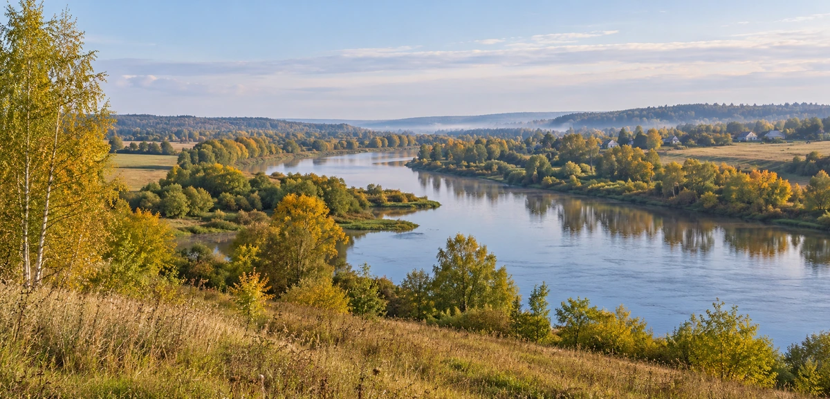 Речная долина средней полосы России