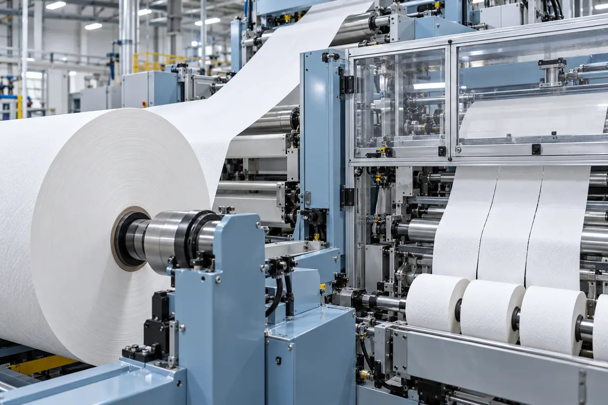 Tissue converting production