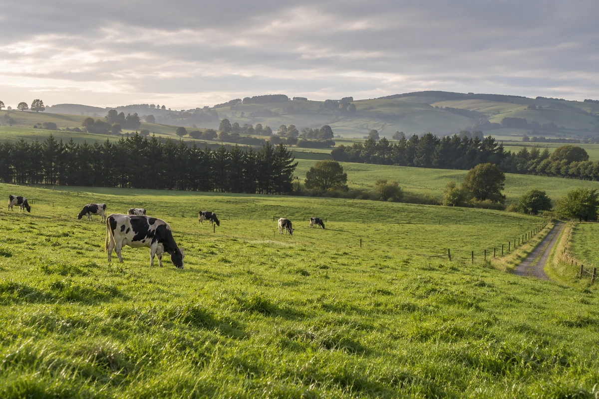 Dairy cattle in New Zealand pasture