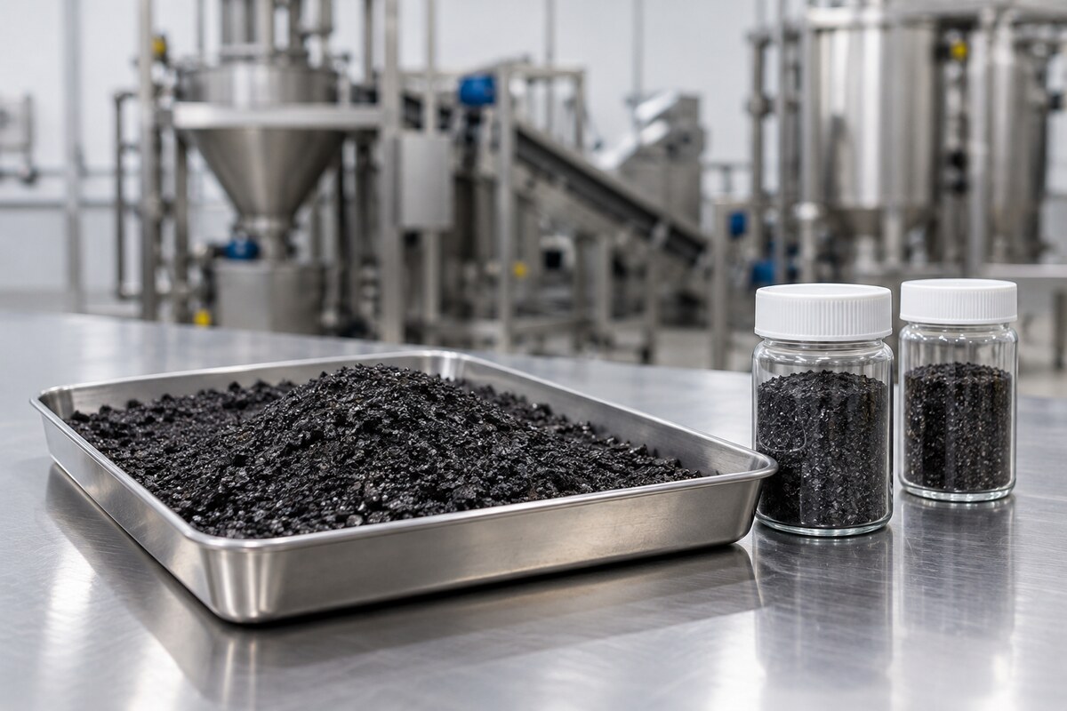 Black mass samples for battery recycling