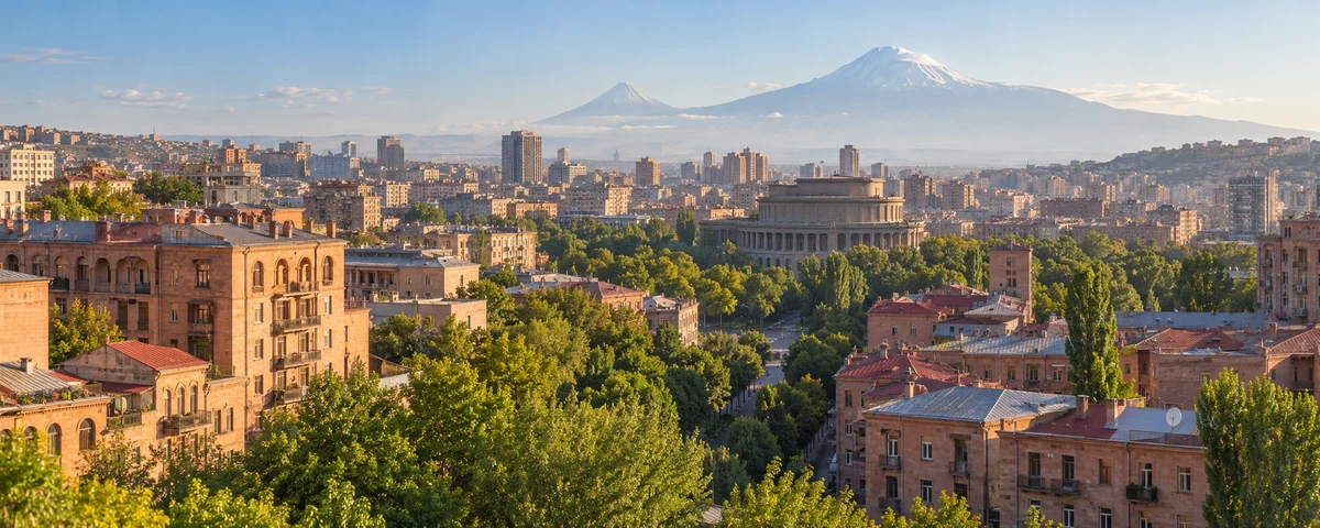 Yerevan city landscape