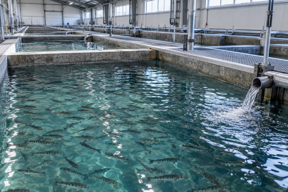 Freshwater salmonid hatchery basins
