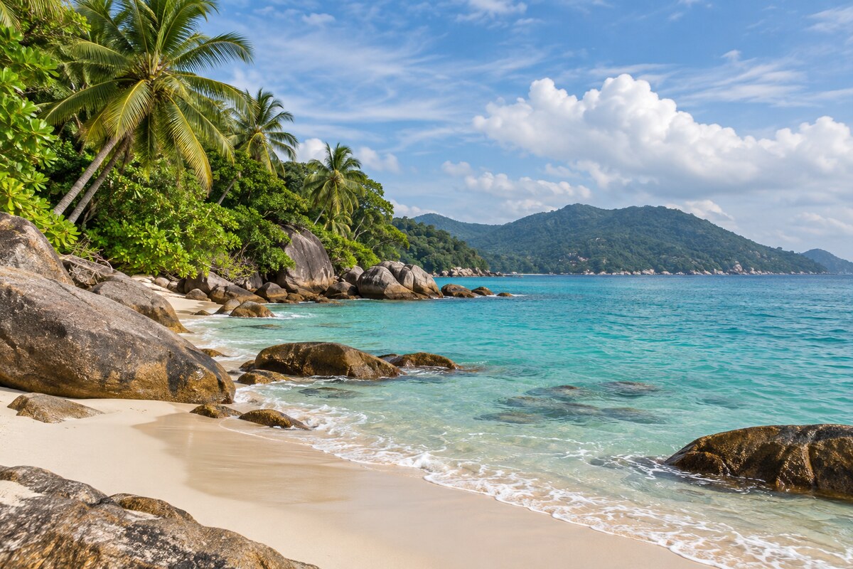 Penang tropical coastline