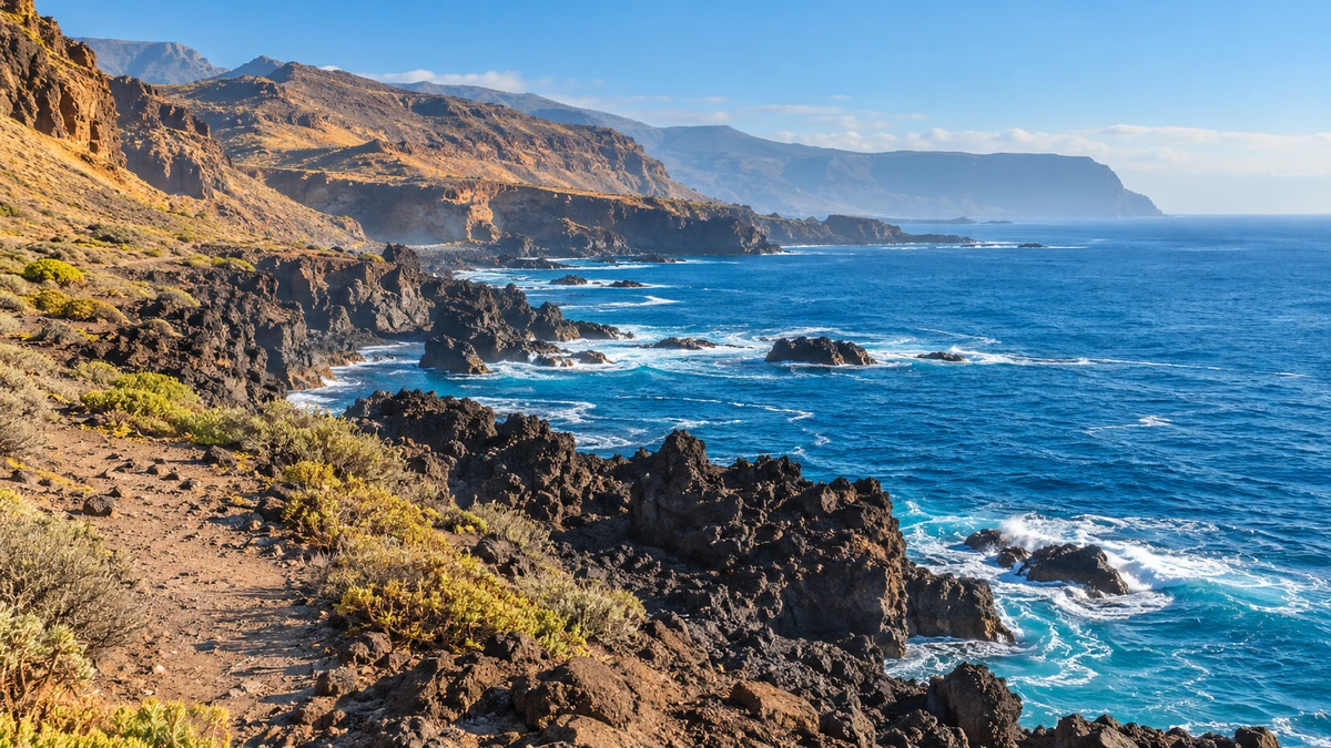 Tenerife volcanic coast