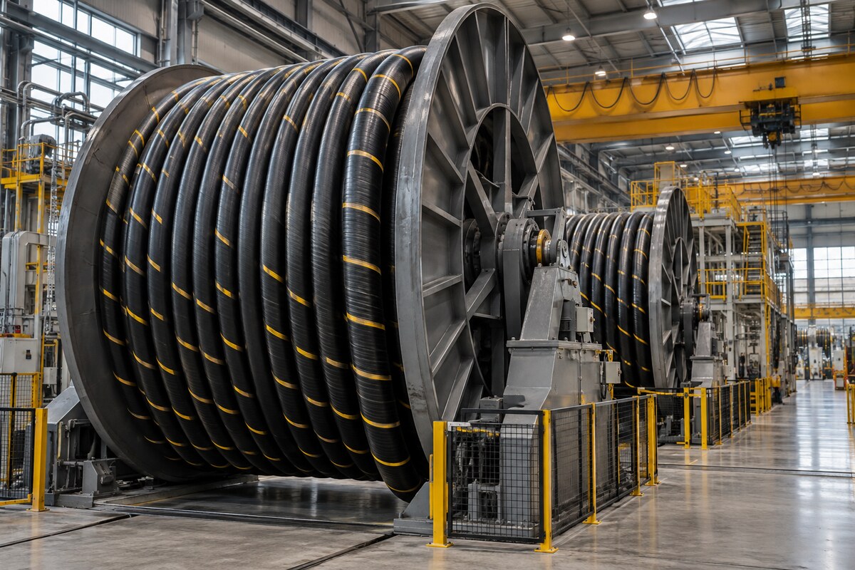 Submarine power cable manufacturing