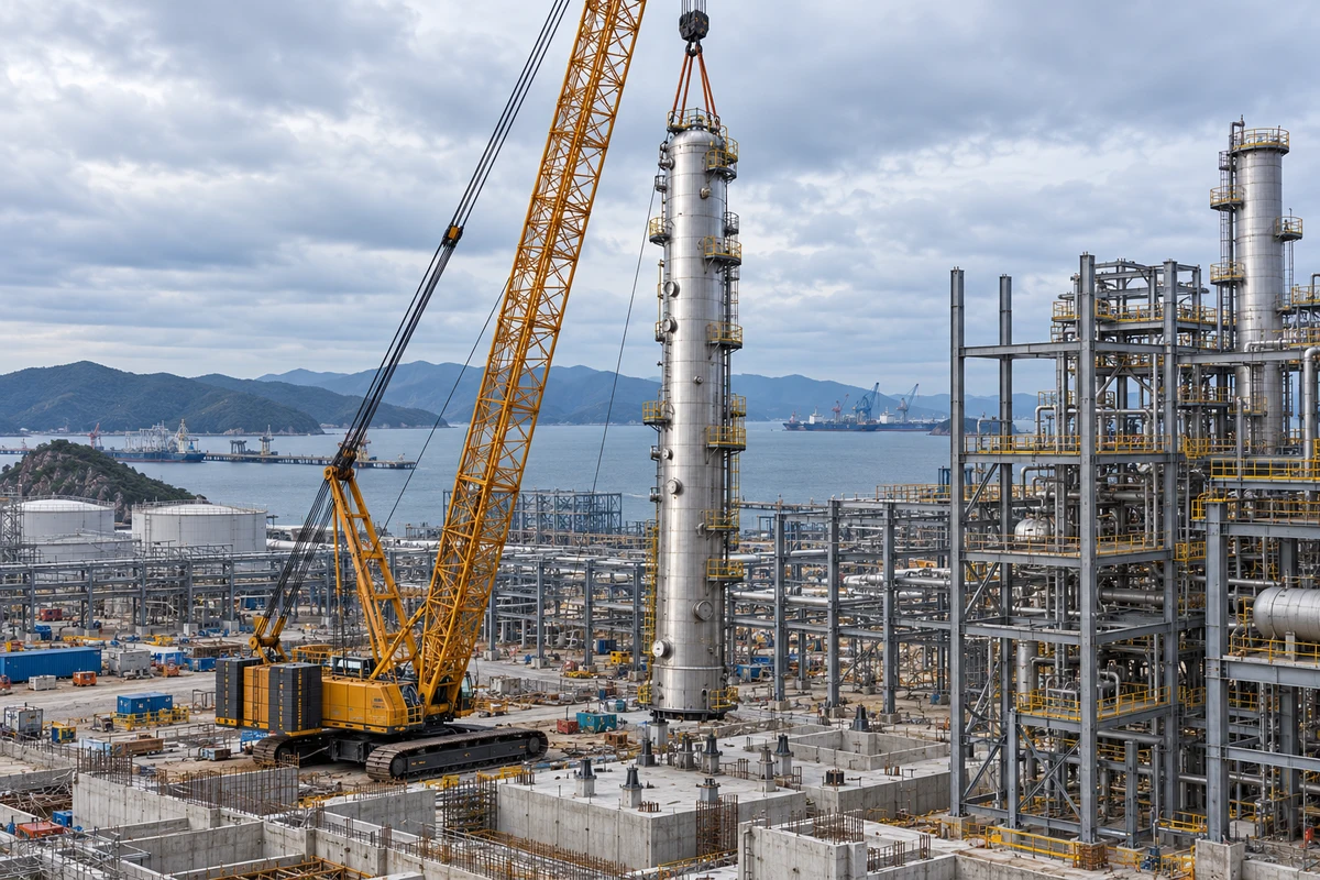 Process column installation