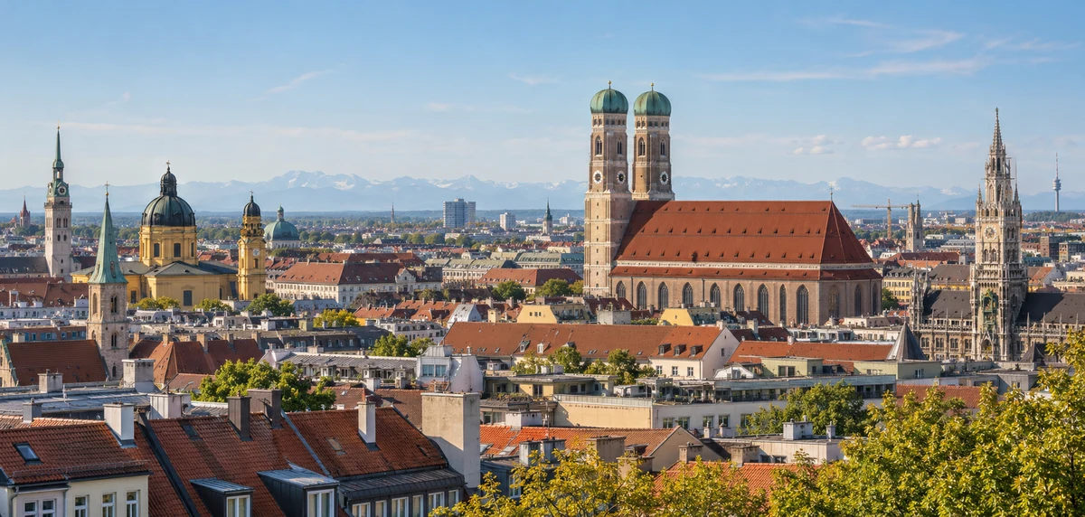 Munich city panorama
