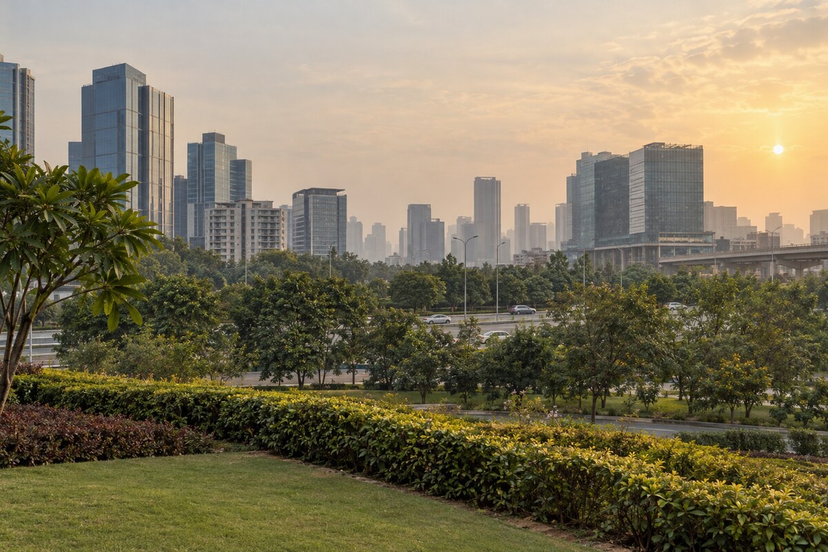 Gurugram cityscape in Haryana