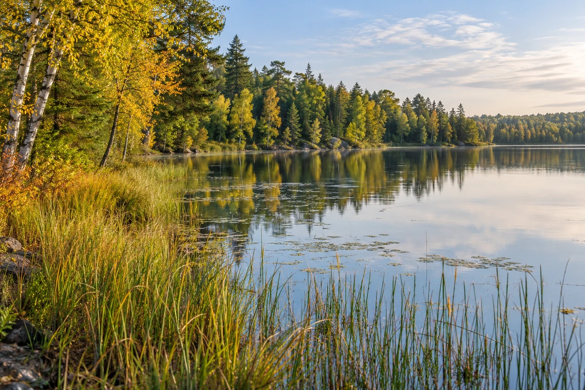 Minnesota lakeside landscape