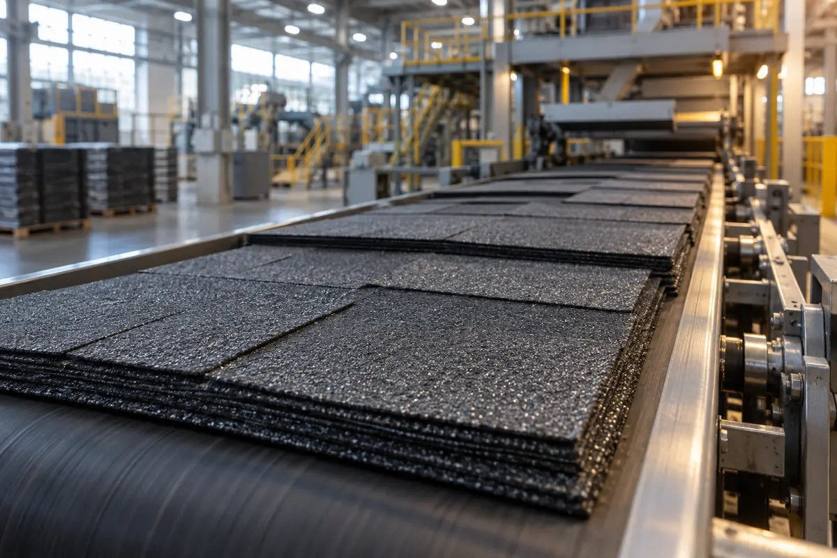 Asphalt shingle manufacturing