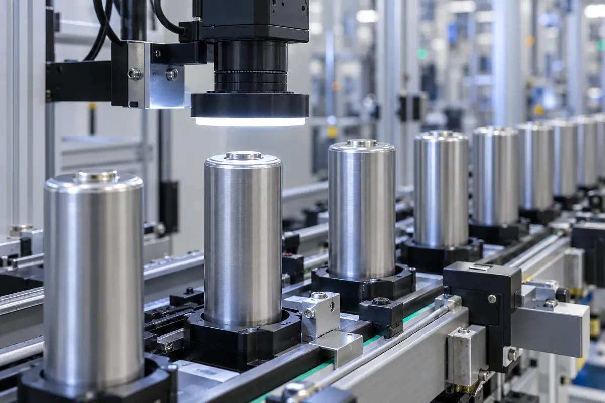 Cylindrical battery cell inspection