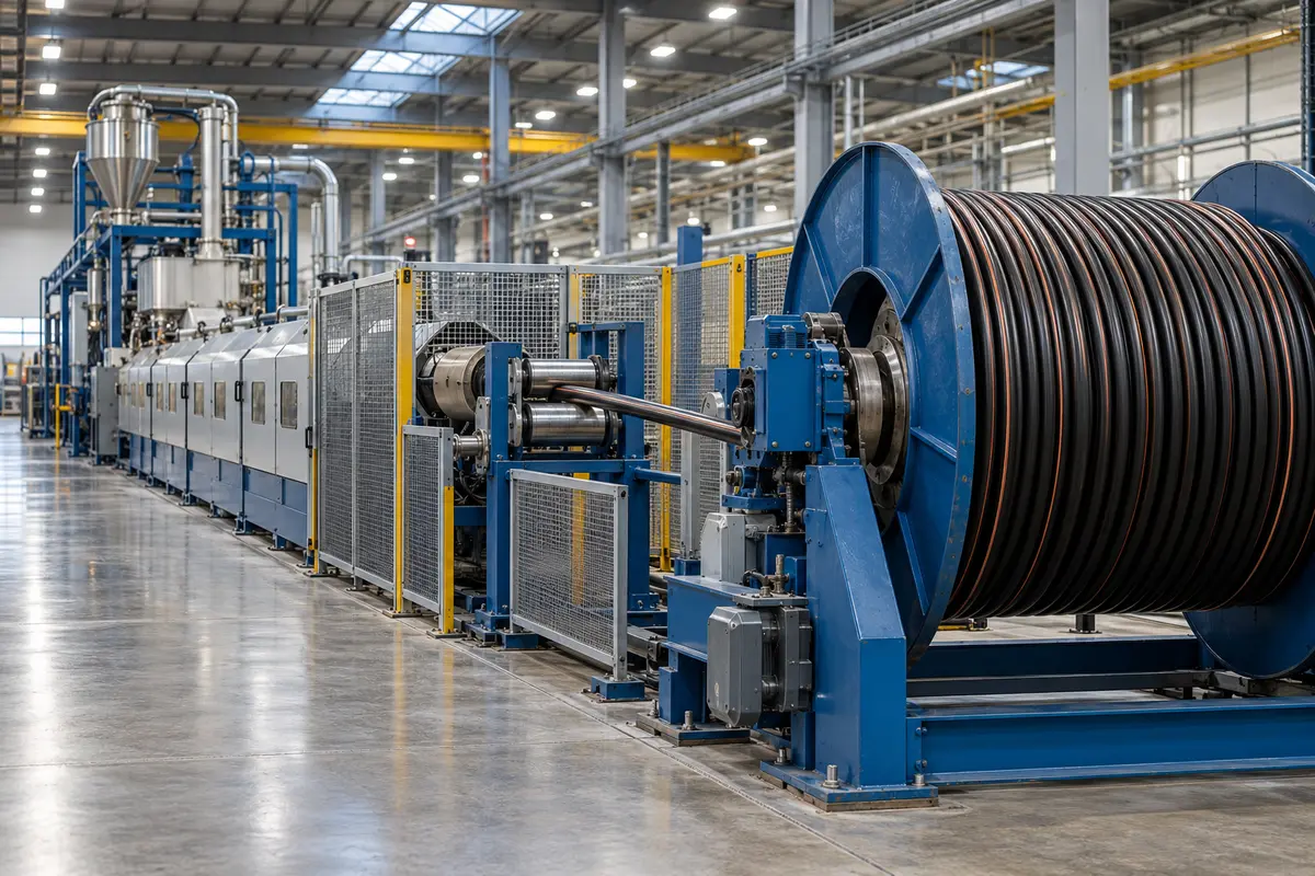 Power cable manufacturing equipment