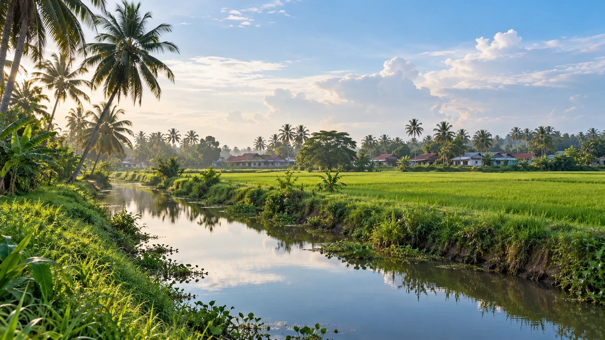 Typical Perak rural landscape