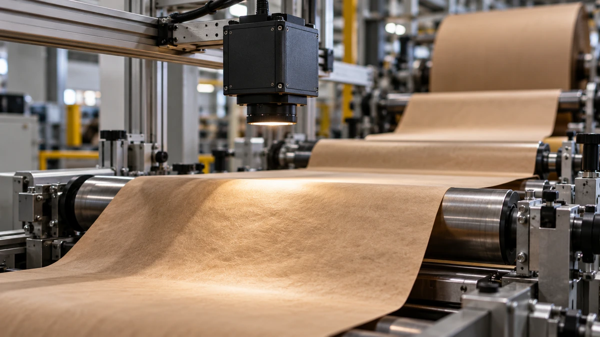 Optical inspection on a paper-packaging line