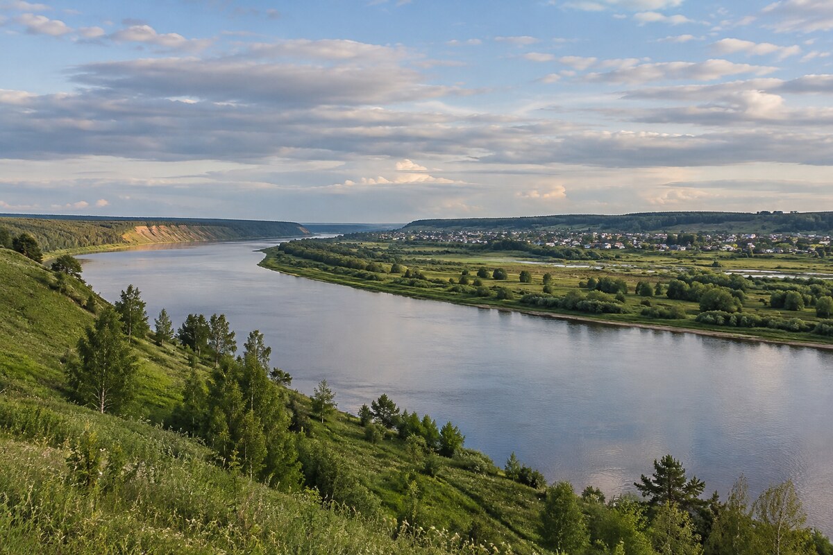 Tobolsk river landscape