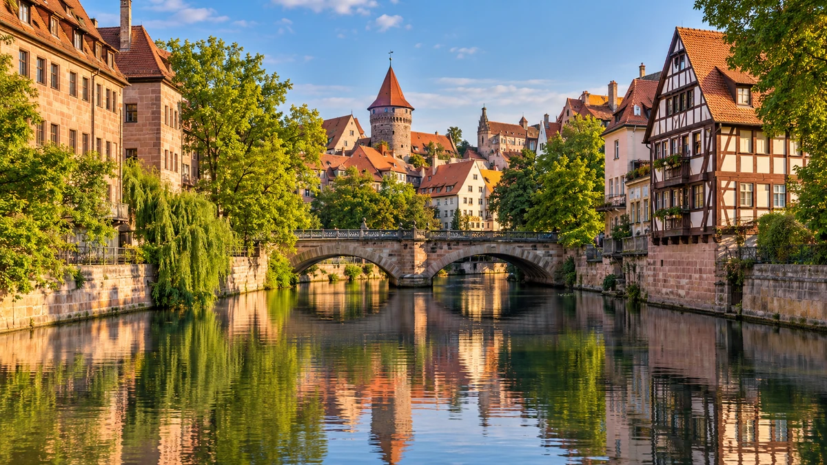 Nuremberg Germany Nuremberg along the Pegnitz River