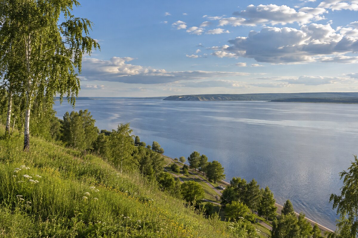 Волжский пейзаж Ульяновска