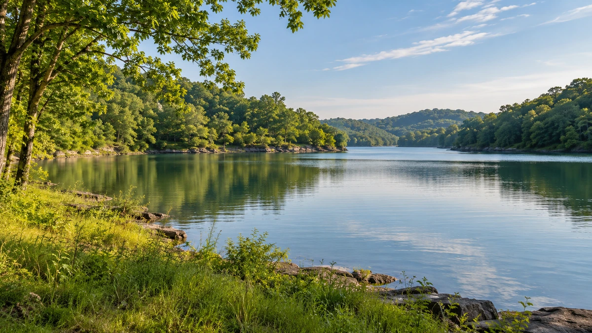 Middle Tennessee river landscape