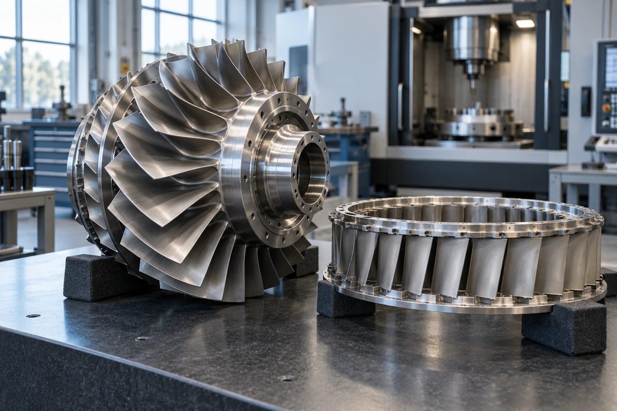 Machined industrial engine components