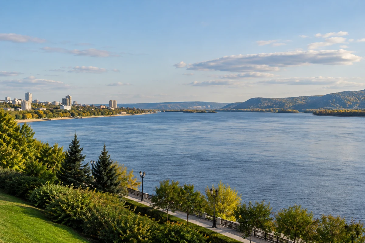 Volga River at Samara