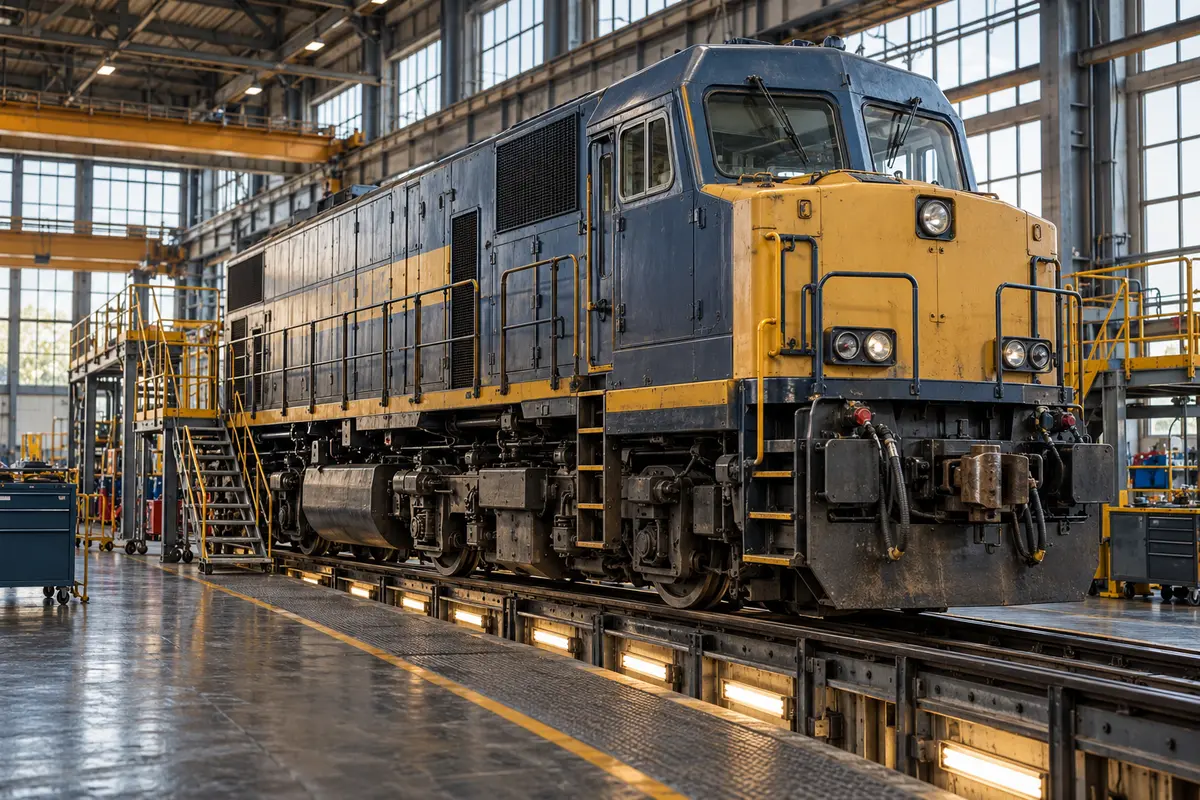 Locomotive maintenance workshop