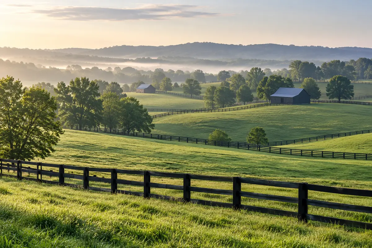 Kentucky Bluegrass landscape